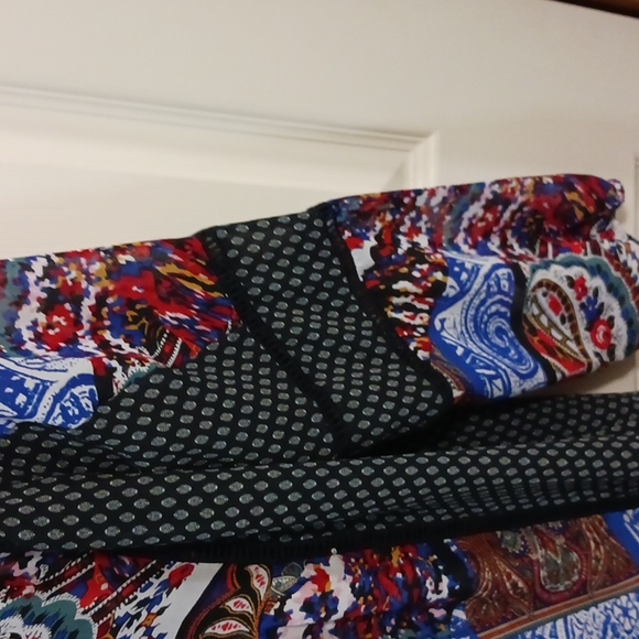 Gibson Latimer sheer tie peasant style top blouse - XL - Picture 4 of 7